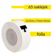 Lipnios etiketės laidams, 65 vnt., Phomemo D30, geltonos, termo
