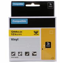 Vinilo juostelė DYMO RHINO 18432, 12 mm, geltona