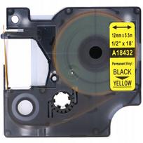 Vinilo juosta DYMO RHINO, geltona, 12 mm x 5,5 m, 18432