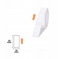 Lipdukų etiketės NIIMBOT, baltos, 10x25 mm, 240 vnt., tinka D110/D110_M, D11/D11_H