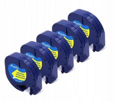Etiketės juosta Dymo Letra Tag, geltona, 12 mm, 5 vnt., 59423