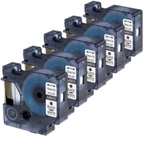 Etiketės juostelė Dymo D1 45013, 12 mm, 5 vnt., S0720530