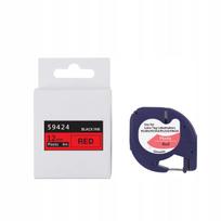 Plastikinė juosta DYMO Letra Tag 59424, 12 mm, 4 m, raudona (S0721630)