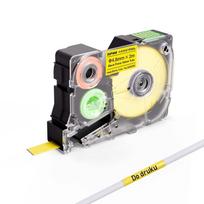 Termo susitraukiantis žymėjimo vamzdelis G15M, 4,8 mm x 2 m, juodas/geltonas, automobiliams