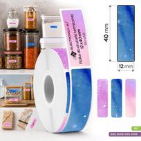 Lipnios etiketės B3 ir Phomemo Q30 D30 12x40 spausdintuvams