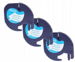 Etiketės juostelė DYMO LetraTag, 12 mm x 4 m, balta, plastikinė, 3 vnt., LT 59422, S0721560