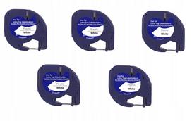 Etiketės juostelė Dymo Letra Tag 12 mm x 4 m, balta, plastikinė, 5 vnt., 59422 S0721660