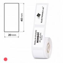 Lipnios termo etiketės Niimbot D101 spausdintuvui, 20x40 mm