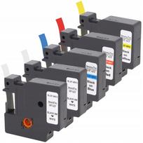 Etikečių juostos DYMO D1 9 mm, 5 vnt. (40913, 40916, 40917, 40918), spalvotos