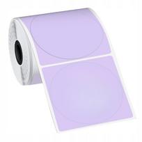 Apvalios etiketės 50 mm, violetinės, Phomemo M110/M120/M200/M220