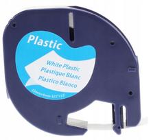 Plastikinė juosta DYMO LetraTag, balta, 12 mm x 4 m