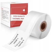 Lipdukai Phomemo M110/M120/M200/M220/M221 spausdintuvams, 25x38 mm, 40 vnt., kabeliams