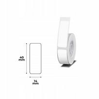 Lipdukai spausdintuvui Niimbot B, 40x14 mm, balti, 150 vnt.