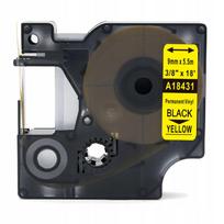 Vinilo juostelė DYMO RHINO, geltona, 9 mm x 5,5 m, 18431