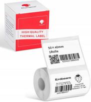 Lipnios etiketės 50x40 mm, baltos, termo, Phomemo M110/M122/M220/M221