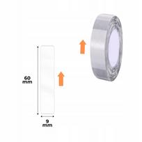 Permatomi lipdukai NIIMBOT, 9x60 mm, 110 vnt., tinka D11_H, D110_M, H1S