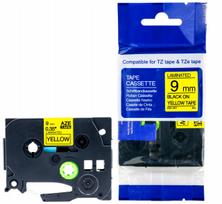 Lipni juosta BROTHER TZe-621, geltona, 9 mm