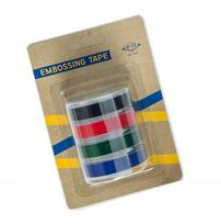 3D juostelės ekstruderiui DYMO OMEGA, MOTEX, 9 mm, 4 pagrindinės spalvos