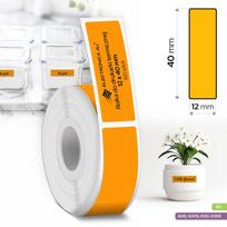 Lipnios etiketės B3 ir Phomemo Q30 D30 12x40 spausdintuvams