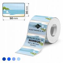 Lipnios etiketės spausdintuvui Niimbot B1/B4/B21/B3S/B31, 50x30 mm