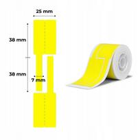 Etiketės laidams NIIMBOT, geltonos, 25×76 mm, 200 vnt., tinka B1, B21/B21 Pro, B3S/B3