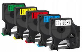 Spalvotos etiketės DYMO LM110/LM120/LM150/LM160 spausdintuvams, 12 mm, 5 vnt.