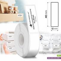 Lipnios etiketės B3 ir Phomemo Q30 D30 12x40 spausdintuvams