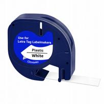 Etiketės juostelė DYMO LetraTag, 12 mm x 4 m, balta