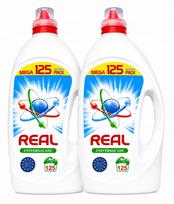 Skalbimo gelis REAL, 5 l, koncentruotas, 4 enzimai, iki 125 skalbimų
