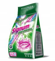 Skalbimo milteliai SIGNUM UNIVERSAL, 10 kg, visų spalvų drabužiams, 120 skalbimų