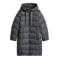 Pūkinis paltas moterims, Pilka, 5000011707 Puffed coat