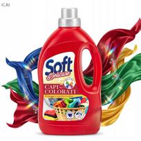 Skystas skalbiklis spalvotiems drabužiams Soft Colour, 900 ml