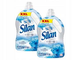 Audinių minkštiklis Silan Fresh Control Cool Fresh, 2 x 2,772 l, 252 skalbimams