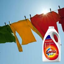 Skalbimo gelis Gama, 4500 ml, 100 skalbimų, universalus