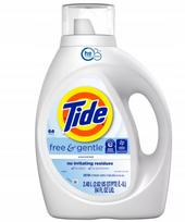 Skalbimo gelis Tide Free Gentle, 2,48 l, 64 skalbimai