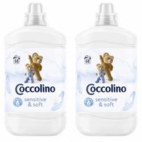 Audinių minkštiklis COCCOLINO Fresh & Soft Sensitive Pure, 2 x 1700 ml