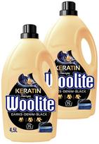 Skystas skalbiklis Woolite Dark juodiems drabužiams su keratinu, 2 x 4,5 l, 150 skalbimų