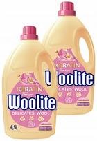 Skystas skalbiklis vilnai ir gležniems audiniams Woolite, 2 x 4,5 l