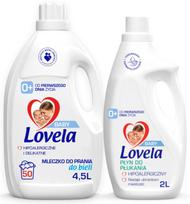 Kūdikių skalbiklis Lovela White 4,5 l ir audinių minkštiklis 2 l