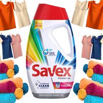 Skalbimo gelis spalvotiems drabužiams Savex, 0,945 l, 21 skalbimas