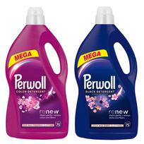 Skalbimo skystis Perwoll Renew Dark Blossom Black & Color, 2 x 3,75 l, 150 skalbimų