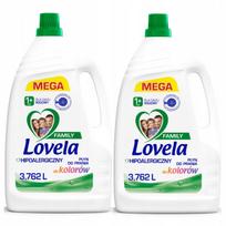 Skalbimo gelis spalvotiems drabužiams Lovela Family, hipoalerginis, 2 x 3,762 l