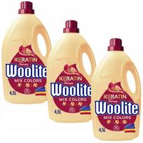 Skalbiklis spalvotiems drabužiams WOOLITE su keratinu, 3 x 4,5 l