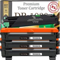 Tonerio kasetės TN-1030 (3 vnt.) su būgnu, tinka BROTHER DCP-1610WE, DCP-1512E, HL-1110E, HL-1210WE