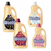 Skalbiklio WOOLITE rinkinys: 2 x 3,6 l juodiems ir spalvotiems drabužiams, 2 x 1,8 l švelniems bei baltiems audiniams