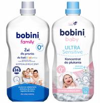 Skystas skalbiklis BOBINI Family 1,8 l + hipoalerginis skalavimo skystis 1,8 l, rinkinys 1+1