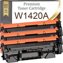 3 vnt. XL W1420A tonerio kasetės su mikroschema, tinkamos HP LaserJet M110w, MFP M140w, W142A