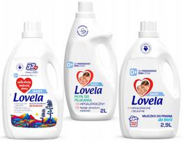Rinkinys: Lovela Baby skalbimo pienelis baltai ir spalvotiems + minkštiklis, 7,8 l