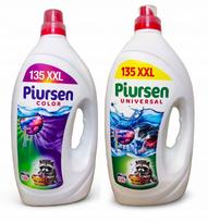 Skalbimo skystis Piursen spalvotiems ir universaliems audiniams, XXL rinkinys, 11,6 l, 270 skalbimų