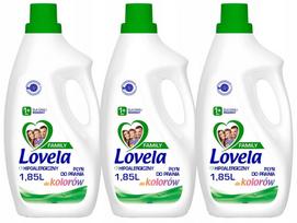 Skalbimo skystis Lovela Family Colour, hipoalerginis, 3 x 1,85 l